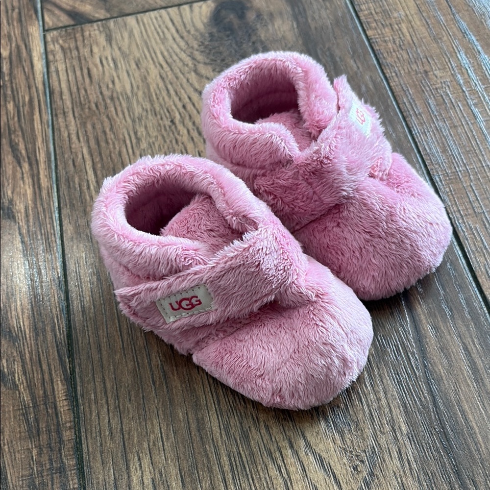 UGG Pink Baby Booties 2/3